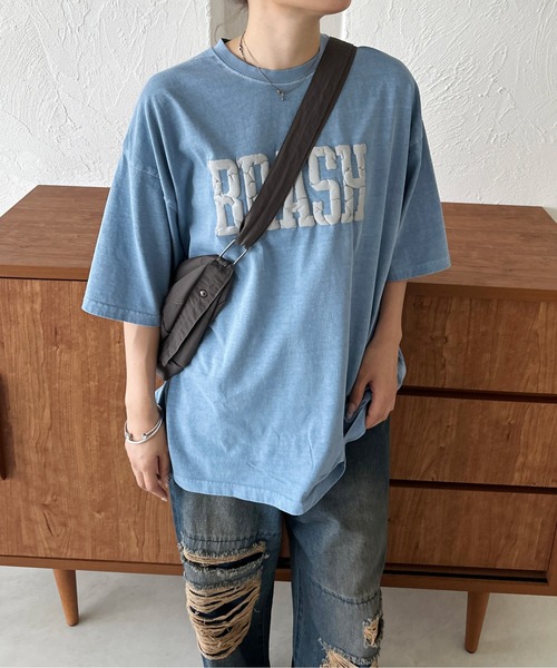 sedacle(セダクル)の「発砲プリントTEE(Tシャツ/カットソー・メンズ・ブルー/チャコールグレー・LARGE/MEDIUM/SMALL)」の15枚目の写真