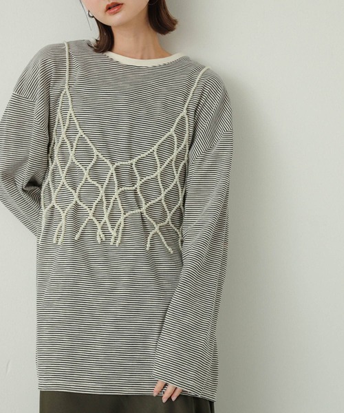 SENSE OF PLACE by URBAN RESEARCH（センスオブプレイスバイアーバンリサーチ）の「パールビスチェ（その他小物・レディース・グレー/オフホワイト・ONE）」の20枚目の写真