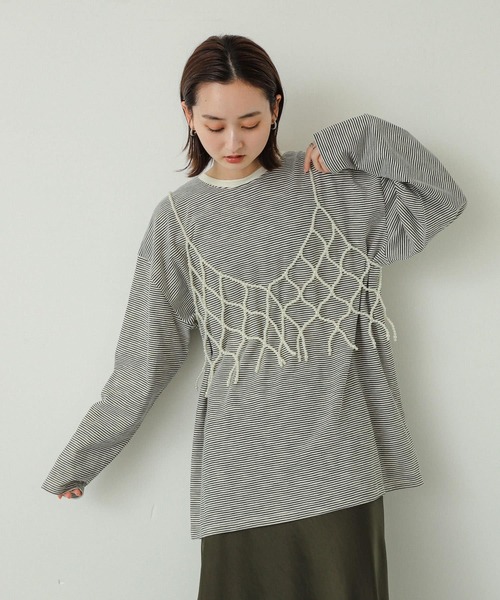 SENSE OF PLACE by URBAN RESEARCH（センスオブプレイスバイアーバンリサーチ）の「パールビスチェ（その他小物・レディース・グレー/オフホワイト・ONE）」の19枚目の写真