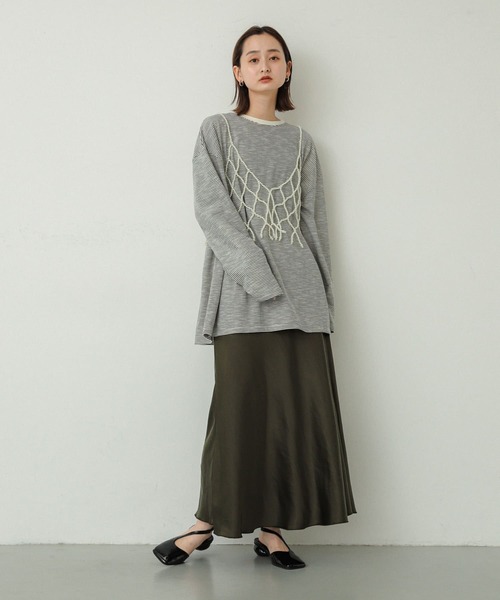 SENSE OF PLACE by URBAN RESEARCH（センスオブプレイスバイアーバンリサーチ）の「パールビスチェ（その他小物・レディース・グレー/オフホワイト・ONE）」の17枚目の写真