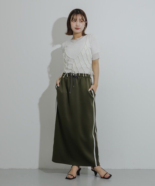 SENSE OF PLACE by URBAN RESEARCH（センスオブプレイスバイアーバンリサーチ）の「パールビスチェ（その他小物・レディース・グレー/オフホワイト・ONE）」の12枚目の写真