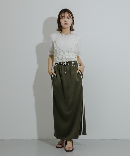 SENSE OF PLACE by URBAN RESEARCH（センスオブプレイスバイアーバンリサーチ）の「パールビスチェ（その他小物・レディース・グレー/オフホワイト・ONE）」の11枚目の写真