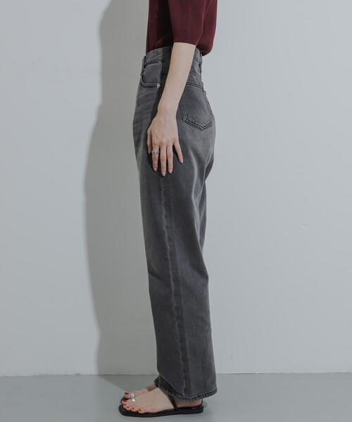 SENSE OF PLACE by URBAN RESEARCH（センスオブプレイスバイアーバンリサーチ）の「ハイウエストストレートデニム（その他パンツ・レディース・ワンウォッシュ/グレー/ライトインディゴブルー・SMALL/MEDIUM/LARGE）」の13枚目の写真