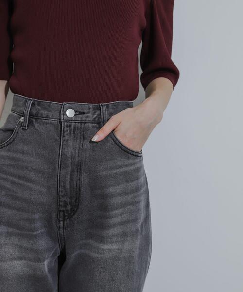 SENSE OF PLACE by URBAN RESEARCH（センスオブプレイスバイアーバンリサーチ）の「ハイウエストストレートデニム（その他パンツ・レディース・ワンウォッシュ/グレー/ライトインディゴブルー・SMALL/MEDIUM/LARGE）」の15枚目の写真