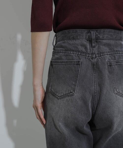 SENSE OF PLACE by URBAN RESEARCH（センスオブプレイスバイアーバンリサーチ）の「ハイウエストストレートデニム（その他パンツ・レディース・ワンウォッシュ/グレー/ライトインディゴブルー・SMALL/MEDIUM/LARGE）」の16枚目の写真