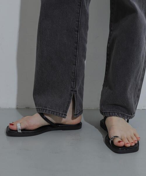 SENSE OF PLACE by URBAN RESEARCH（センスオブプレイスバイアーバンリサーチ）の「ハイウエストストレートデニム（その他パンツ・レディース・ワンウォッシュ/グレー/ライトインディゴブルー・SMALL/MEDIUM/LARGE）」の17枚目の写真