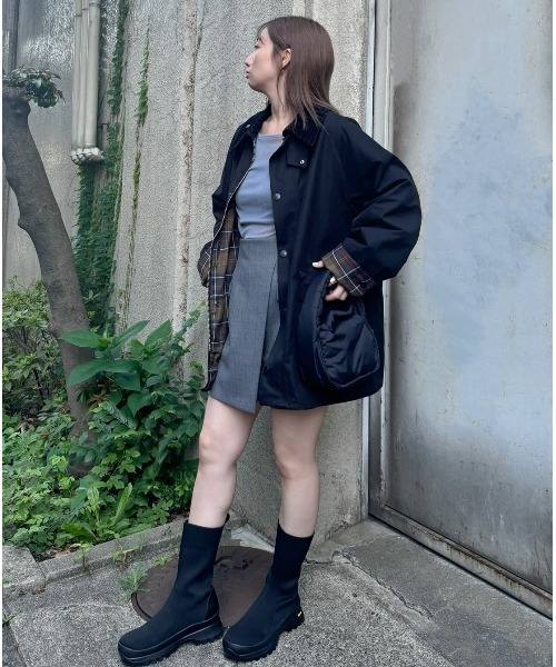 FRAY I.D（フレイアイディー）の「【Barbour】ミドルレングス