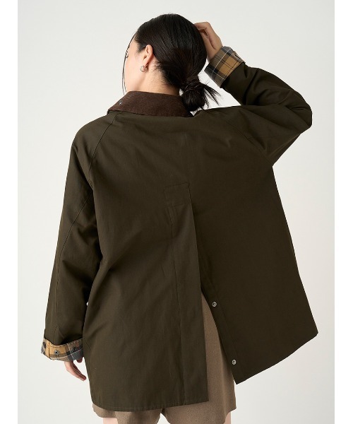 【完売品】FRAY I.D別注Barbour ミドルレングスジャケット Barbour】ミドルレングスジャケット(ミリタリージャケット