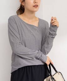 NOLLEY’S | ハイツイストコットンアシメ2WAYプルオーバーカットソー(Tシャツ/カットソー)