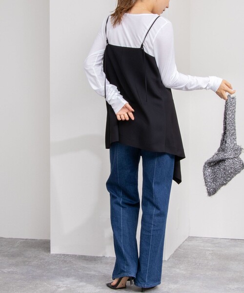 NOLLEY’S（ノーリーズ）の「ハイツイストコットンアシメ2WAYプルオーバーカットソー（Tシャツ/カットソー・レディース・グリーン系その他3/ホワイト/ホワイト系その他4/ブラック・FREE）」の19枚目の写真