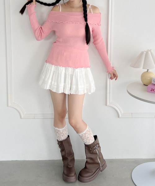 Loueme（ルエム）の「ダブルベルトPUゲートルブーツ（ブーツ・レディース・ブラウン/ブラック・23.5cm/24.5cm）」の22枚目の写真