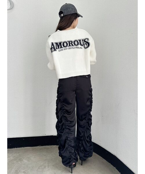 GYDA（ジェイダ）の「サテンギャザーワイドパンツ（その他パンツ・レディース・ブラック/グレー・FREE）」の22枚目の写真