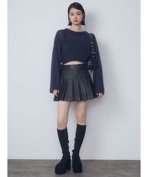 EMODA(エモダ)の「シアーシャギーニット(ニット/セーター・レディース・ネイビー/グレー/ブラック・FREE)」の19枚目の写真