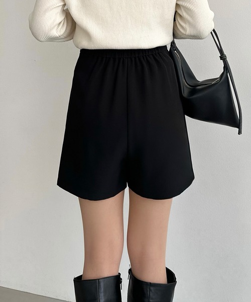 callautia（カラウティア）の「ラップスカート風ショートパンツ（その他パンツ・レディース・アイボリー/ブラック/グレー・SMALL/MEDIUM/LARGE）」の5枚目の写真