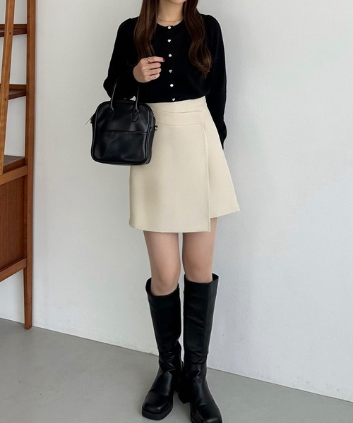 callautia（カラウティア）の「ラップスカート風ショートパンツ（その他パンツ・レディース・アイボリー/ブラック/グレー・SMALL/MEDIUM/LARGE）」の10枚目の写真