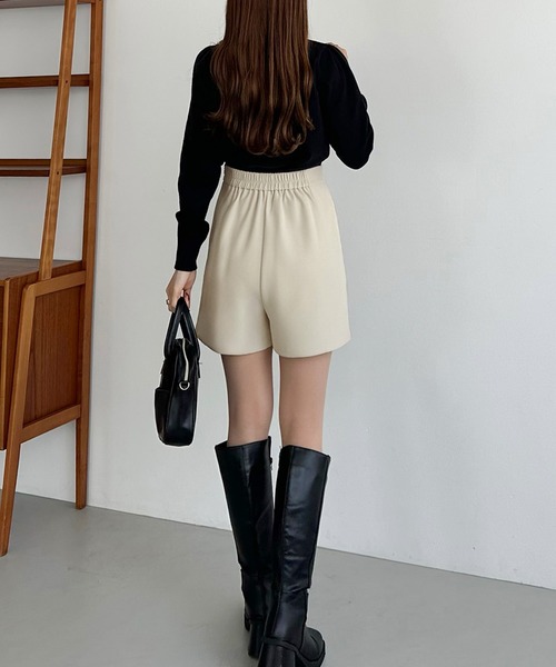 callautia（カラウティア）の「ラップスカート風ショートパンツ（その他パンツ・レディース・アイボリー/ブラック/グレー・SMALL/MEDIUM/LARGE）」の11枚目の写真