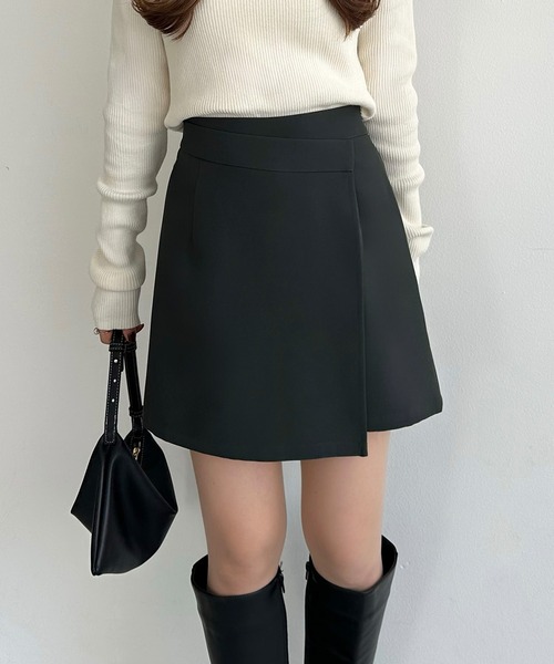 callautia（カラウティア）の「ラップスカート風ショートパンツ（その他パンツ・レディース・アイボリー/ブラック/グレー・SMALL/MEDIUM/LARGE）」の12枚目の写真