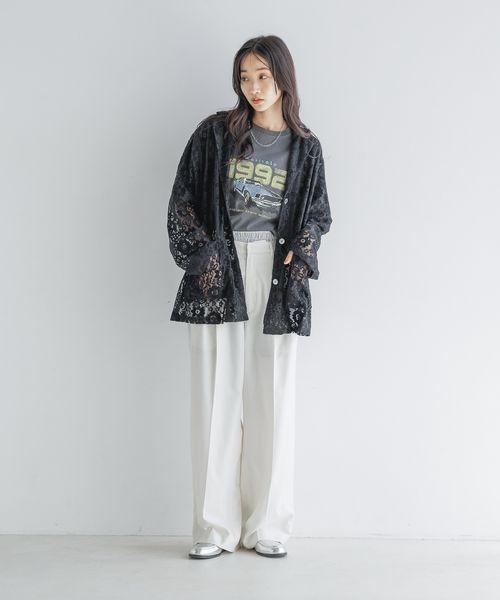 セール】TRダブルウエストワイドパンツ 116948（スラックス