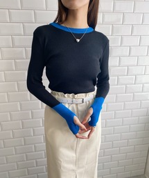 フィンガーホールニット