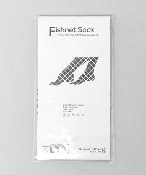 A part by（アパートバイ）の「フィッシュネットソックス（ソックス/靴下・レディース・ブラック・FREE）」の3枚目の写真