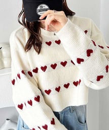 予約商品】ニット/セーター（ホワイト/白色系・その他総柄