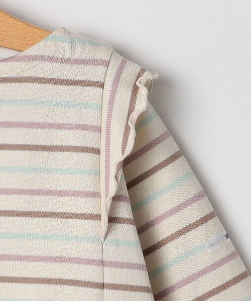 SHIPS（シップス）の「SHIPS KIDS:80～90cm / オーガニック コットン フリル プルオーバー（Tシャツ/カットソー・キッズ・ピンク/ネイビー・80/90）」の5枚目の写真