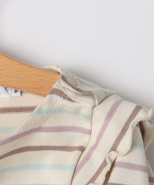 SHIPS（シップス）の「SHIPS KIDS:80～90cm / オーガニック コットン フリル プルオーバー（Tシャツ/カットソー・キッズ・ピンク/ネイビー・80/90）」の6枚目の写真