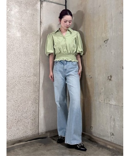 Heve Ballon Sleeve BL ヘイブ バルーンスリーブブラウス✨ SLY（スライ）の「BALOON SLEEVE BL バルーン スリーブ ブラウス 半袖