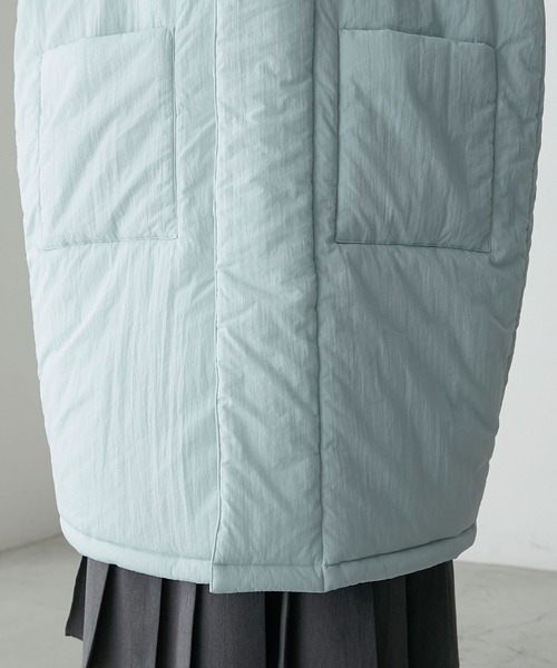 forksy.（フォルクシー）の「【forksy.】シボナイロン中綿ハイネックロングコート（ダウンジャケット/コート・レディース・ブルー/アイボリー/ブラック・FREE）」の16枚目の写真