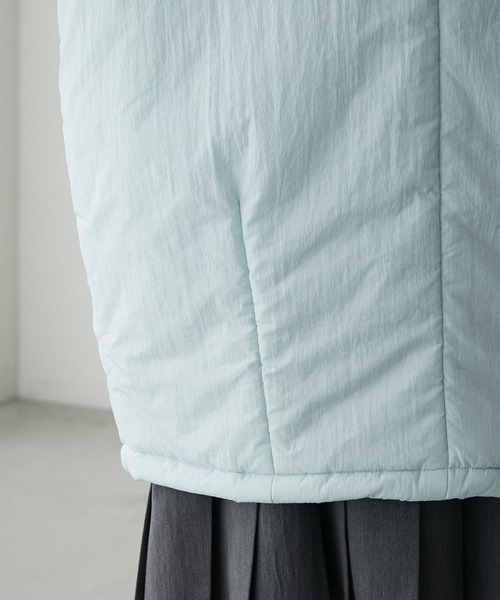 forksy.（フォルクシー）の「【forksy.】シボナイロン中綿ハイネックロングコート（ダウンジャケット/コート・レディース・ブルー/アイボリー/ブラック・FREE）」の22枚目の写真