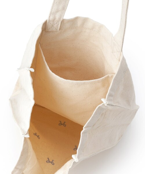 Ober Tashe(オーバータッシェ)の「リボン刺繍キャンバストートバッグ(トートバッグ・レディース・アイボリー/グレー/ブラック・FREE)」の16枚目の写真
