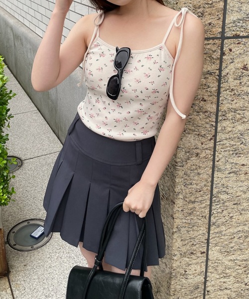 PURE BRIGHT（ピュアブライト）の「【RiLiコラボ】ボックスプリーツスカート（スカート・レディース・グレー/ベージュ・S/M）」の5枚目の写真