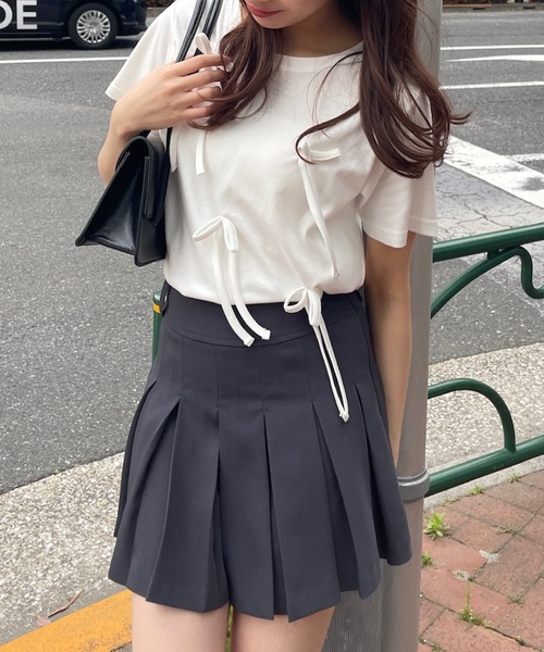 PURE BRIGHT（ピュアブライト）の「【RiLiコラボ】ボックスプリーツスカート（スカート・レディース・グレー/ベージュ・S/M）」の8枚目の写真