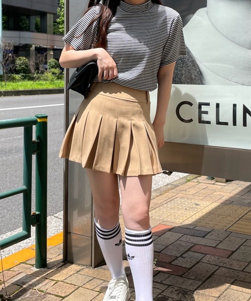 PURE BRIGHT（ピュアブライト）の「【RiLiコラボ】ボックスプリーツスカート（スカート・レディース・グレー/ベージュ・S/M）」の19枚目の写真