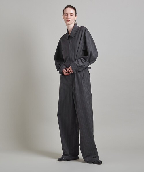 LOEFF（ロエフ）の「＜LOEFF＞ヘリンボーン ストライプ オールインワン