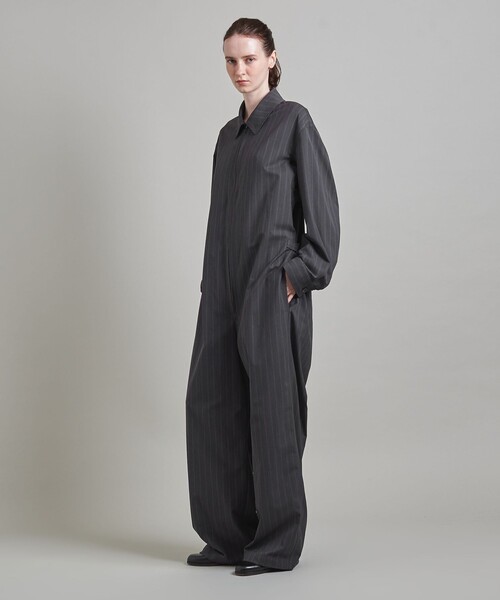 LOEFF（ロエフ）の「＜LOEFF＞ヘリンボーン ストライプ オールインワン