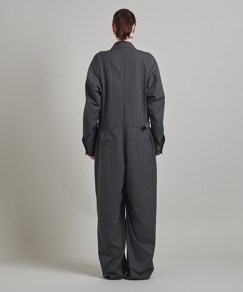 LOEFF（ロエフ）の「＜LOEFF＞ヘリンボーン ストライプ オールインワン