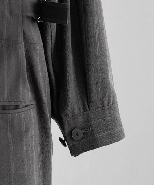 LOEFF（ロエフ）の「＜LOEFF＞ヘリンボーン ストライプ オールインワン