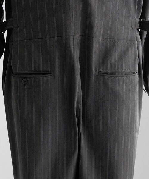 LOEFF ヘリンボーン ストライプ オールインワン LOEFF ヘリンボーン ストライプ オールインワン 新品】LOEFF