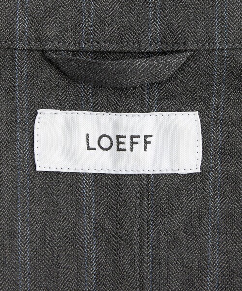 LOEFF（ロエフ）の「＜LOEFF＞ヘリンボーン ストライプ オールインワン