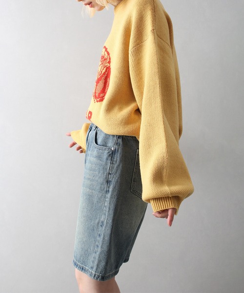 SpRay（スプレイ）の「デニムハーフパンツ（デニムパンツ・レディース・ブルー・MEDIUM/LARGE）」の7枚目の写真