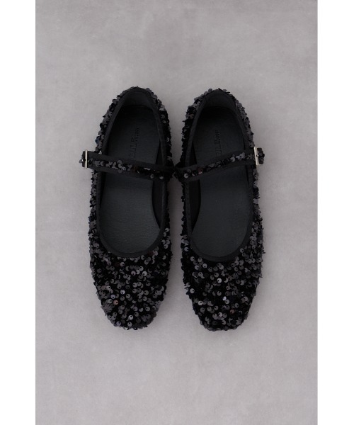 AZUL by moussy（アズールバイマウジー）の「スクエアトゥストラップフラットパンプス（パンプス・レディース・ブラック系その他/シルバー/ブラック・MEDIUM/LARGE/SMALL）」の16枚目の写真