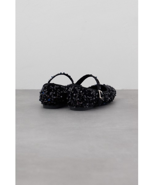 AZUL by moussy（アズールバイマウジー）の「スクエアトゥストラップフラットパンプス（パンプス・レディース・ブラック系その他/シルバー/ブラック・MEDIUM/LARGE/SMALL）」の17枚目の写真