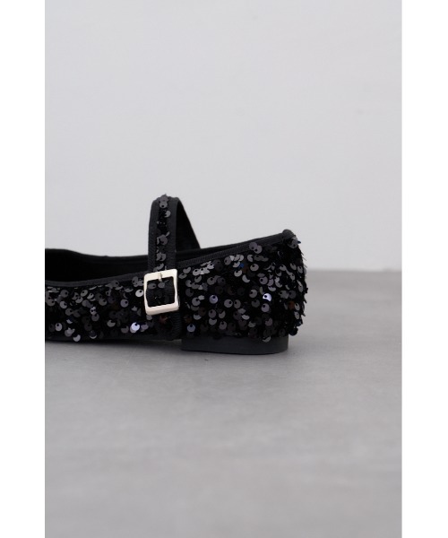 AZUL by moussy（アズールバイマウジー）の「スクエアトゥストラップフラットパンプス（パンプス・レディース・ブラック系その他/シルバー/ブラック・MEDIUM/LARGE/SMALL）」の19枚目の写真