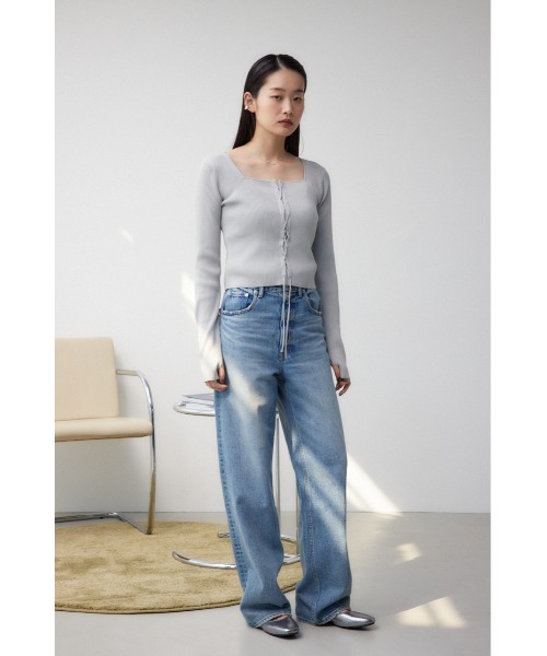 AZUL by moussy（アズールバイマウジー）の「スクエアトゥストラップフラットパンプス（パンプス・レディース・ブラック系その他/シルバー/ブラック・MEDIUM/LARGE/SMALL）」の21枚目の写真