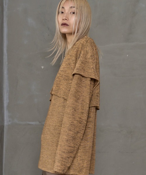 【セール】Shiny layered CS シャイニーレイヤードカットソー(Tシャツ/カットソー)|Muel Chic(ミュエルシック) 【セール】Shiny layered CS シャイニーレイヤードカットソー(Tシャツ/カットソー)|Muel Chic(ミュエルシック)