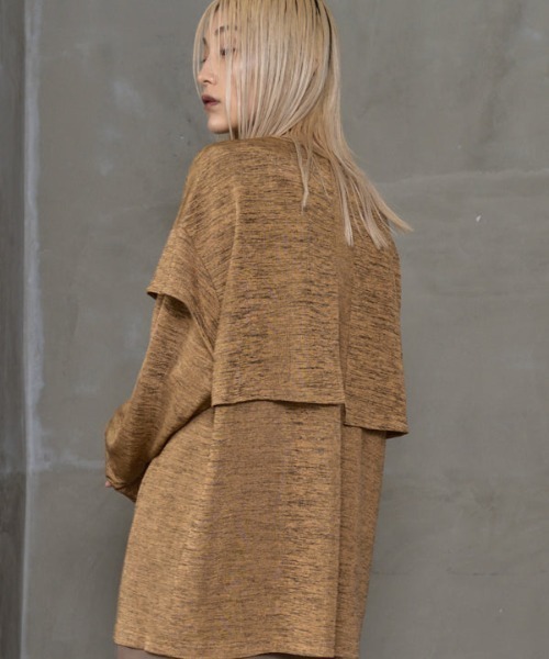 【セール】Shiny layered CS シャイニーレイヤードカットソー(Tシャツ/カットソー)|Muel Chic(ミュエルシック) 【セール】Shiny layered CS シャイニーレイヤードカットソー(Tシャツ/カットソー)|Muel Chic(ミュエルシック)