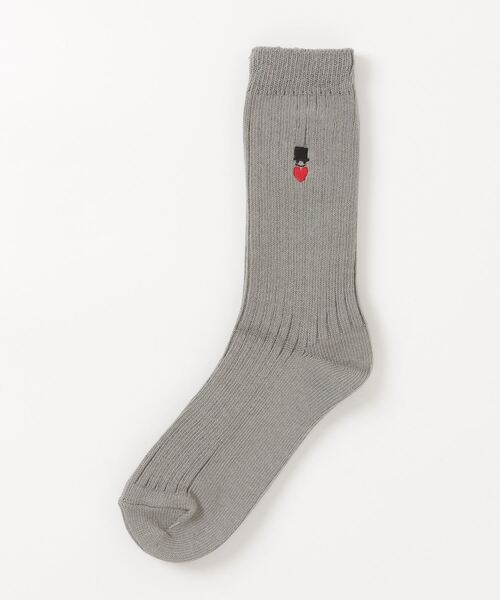 BOHEMIANS（ボヘミアンズ）の「BOHEMIANS / ボヘミアンズ  COLOR SOCKS（ソックス/靴下・レディース・ブラック/ホワイト/レッド/パープル/グレー/ピンク・F）」の3枚目の写真