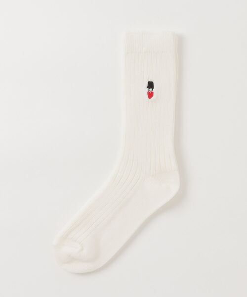 BOHEMIANS（ボヘミアンズ）の「BOHEMIANS / ボヘミアンズ  COLOR SOCKS（ソックス/靴下・レディース・ブラック/ホワイト/レッド/パープル/グレー/ピンク・F）」の2枚目の写真