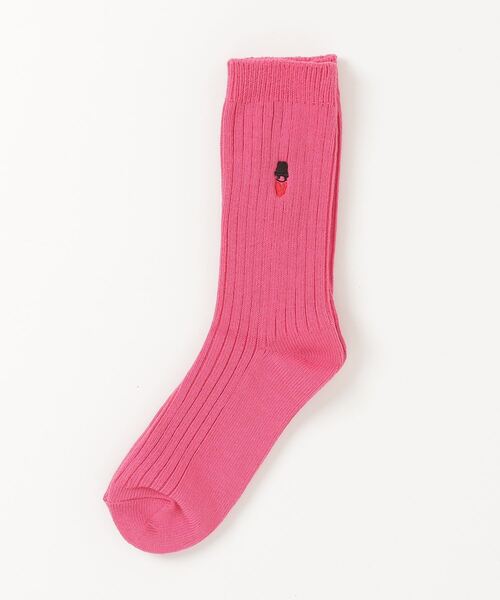 BOHEMIANS（ボヘミアンズ）の「BOHEMIANS / ボヘミアンズ  COLOR SOCKS（ソックス/靴下・レディース・ブラック/ホワイト/レッド/パープル/グレー/ピンク・F）」の5枚目の写真